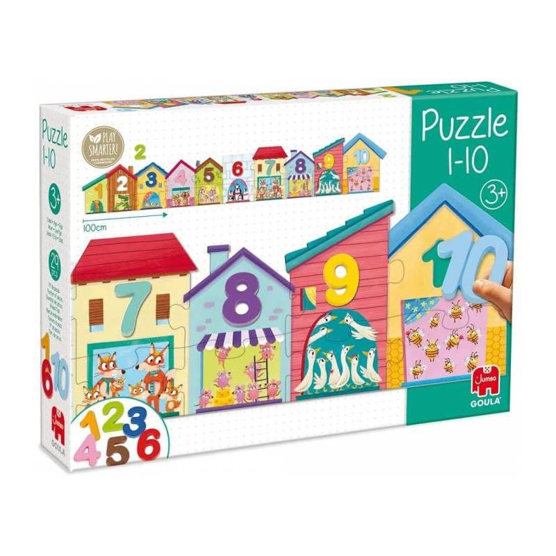 Puzzles Infantiles Goula Casita 1-10 de Diset