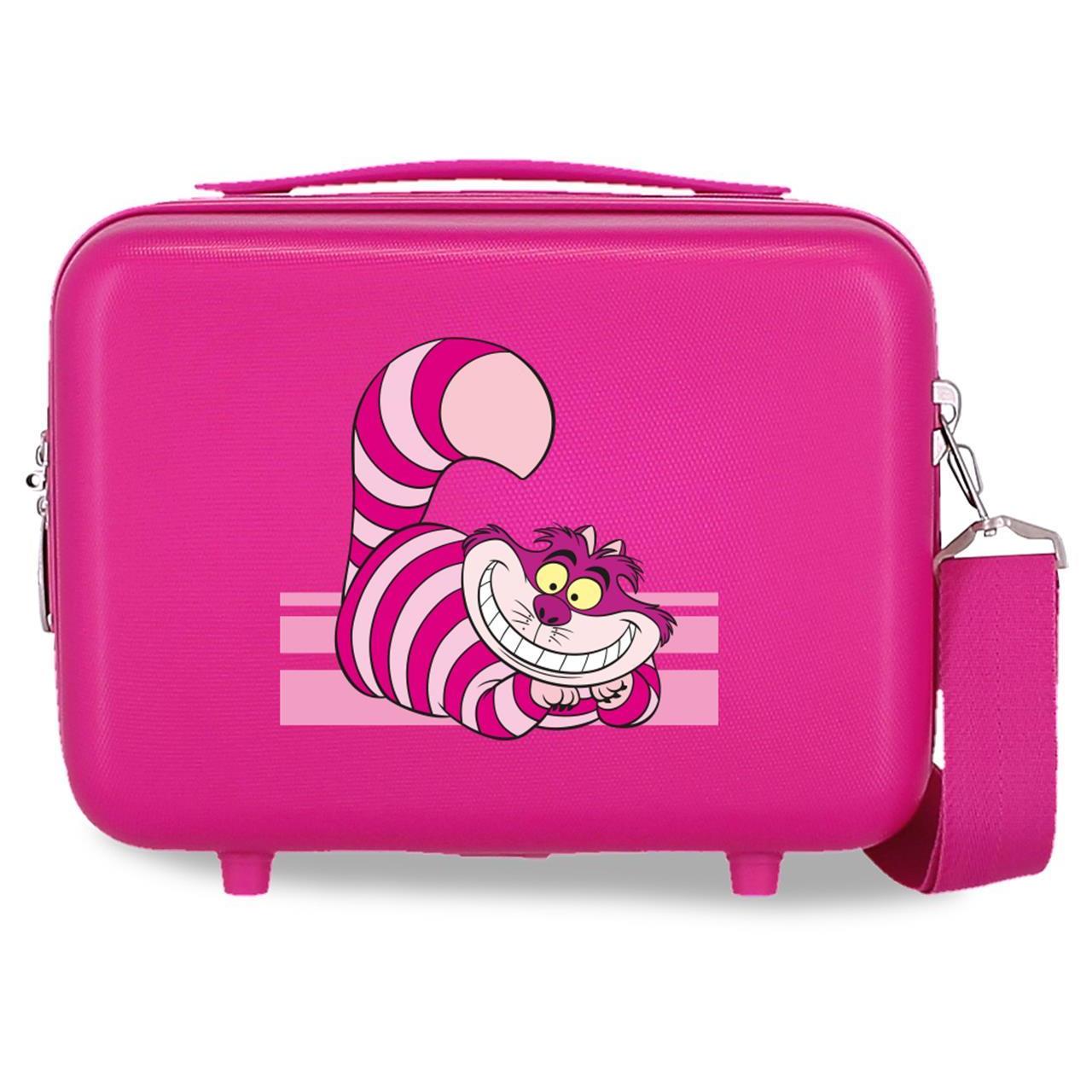 Neceser ABS Disney Gato Risón con capacidad de 9L Fucsia