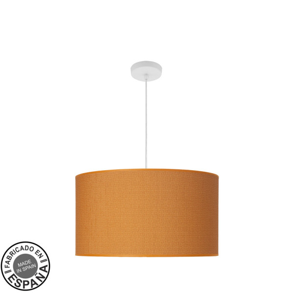 Colgante moda 3xe27 blanco/naranja regx50x50 cm c/difusor