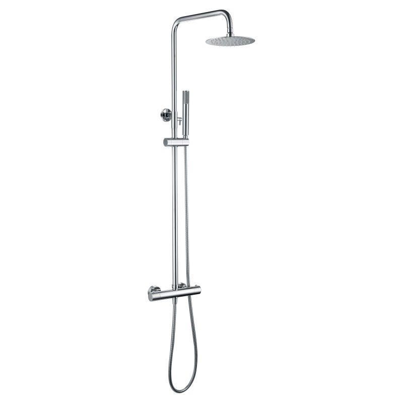 Imex Génova BTG053 barra de ducha termostática acero inoxidable acabado cromado
