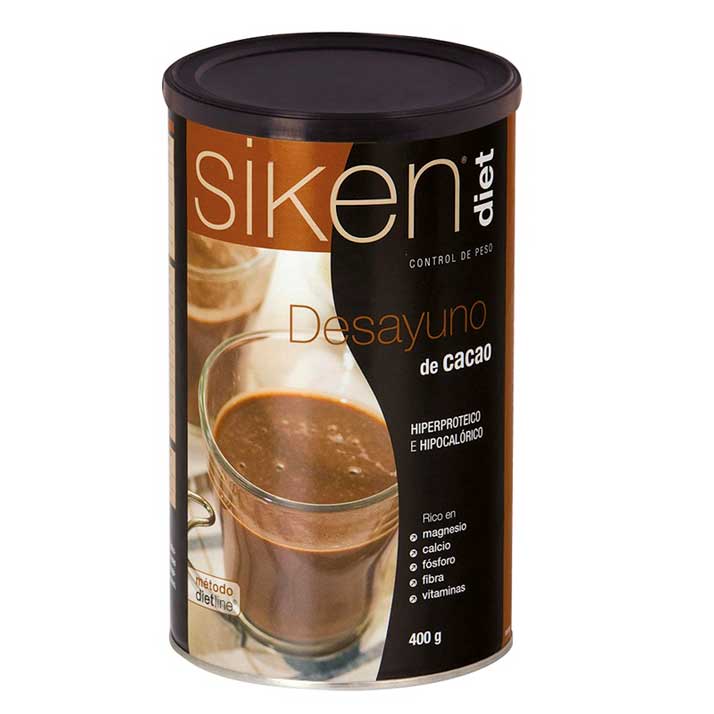 Siken Diet Desayuno Cacao 400g - Bajo en Calorías