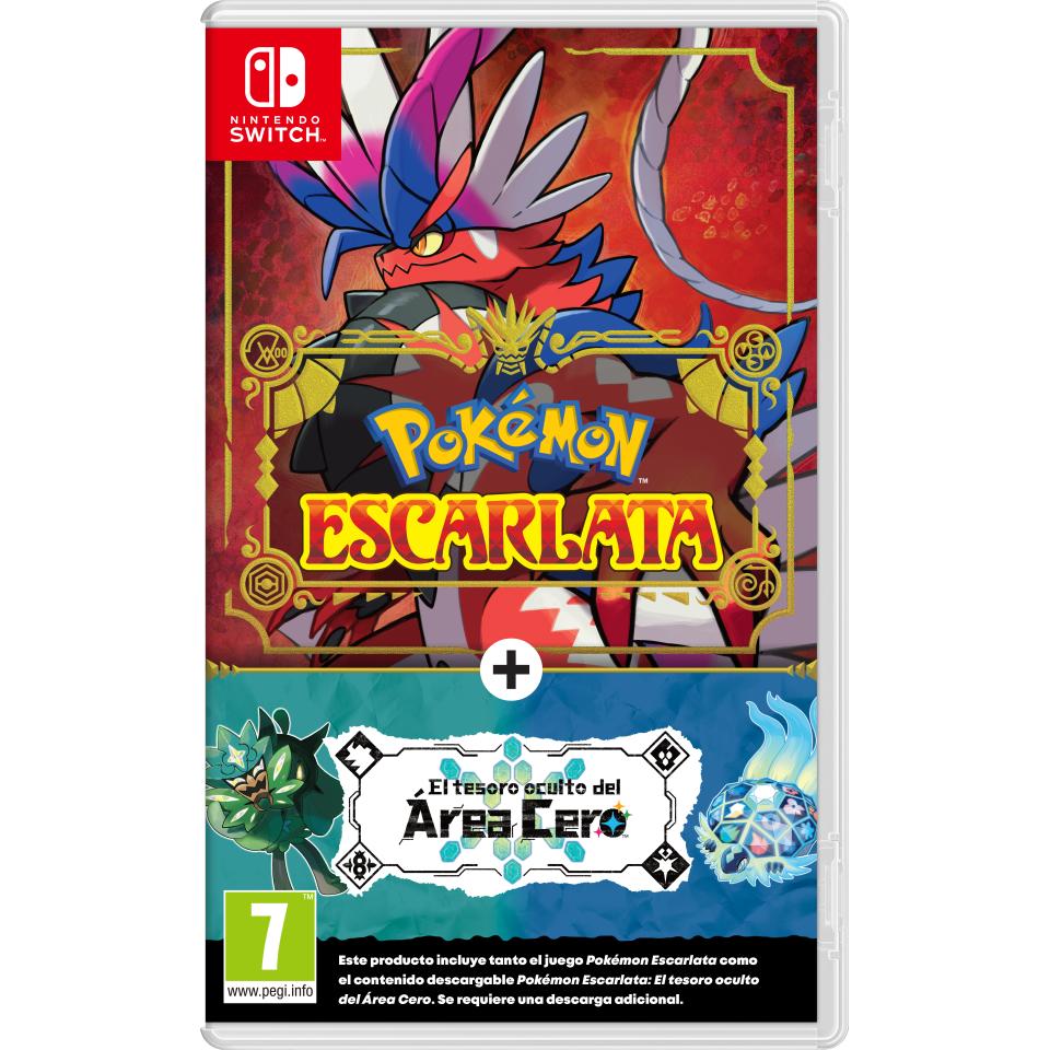 Pokemon Escarlata + Pack de expansion El tesoro oculto del Area Cero - Nintendo Switch - Nuevo Precintado - PAL España