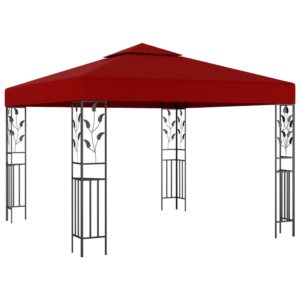 vidaXL Cenador 3x3 m 180 g/m² Pérgola Jardín Patio Marquesina Refugio Color Blanco,  Taupé,  Rojo y mas