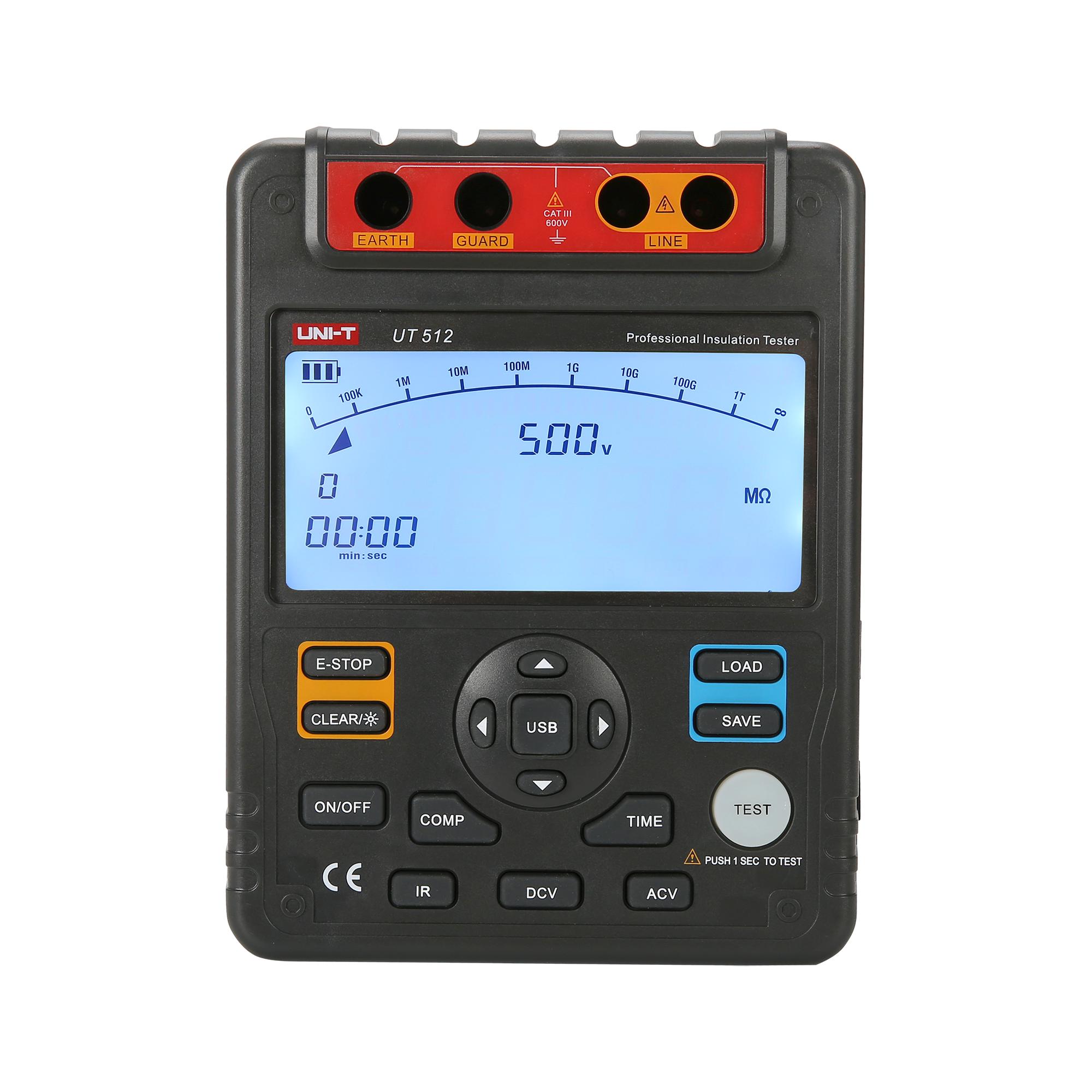 Medidor de resistencia de aislamiento Uni-T UT512