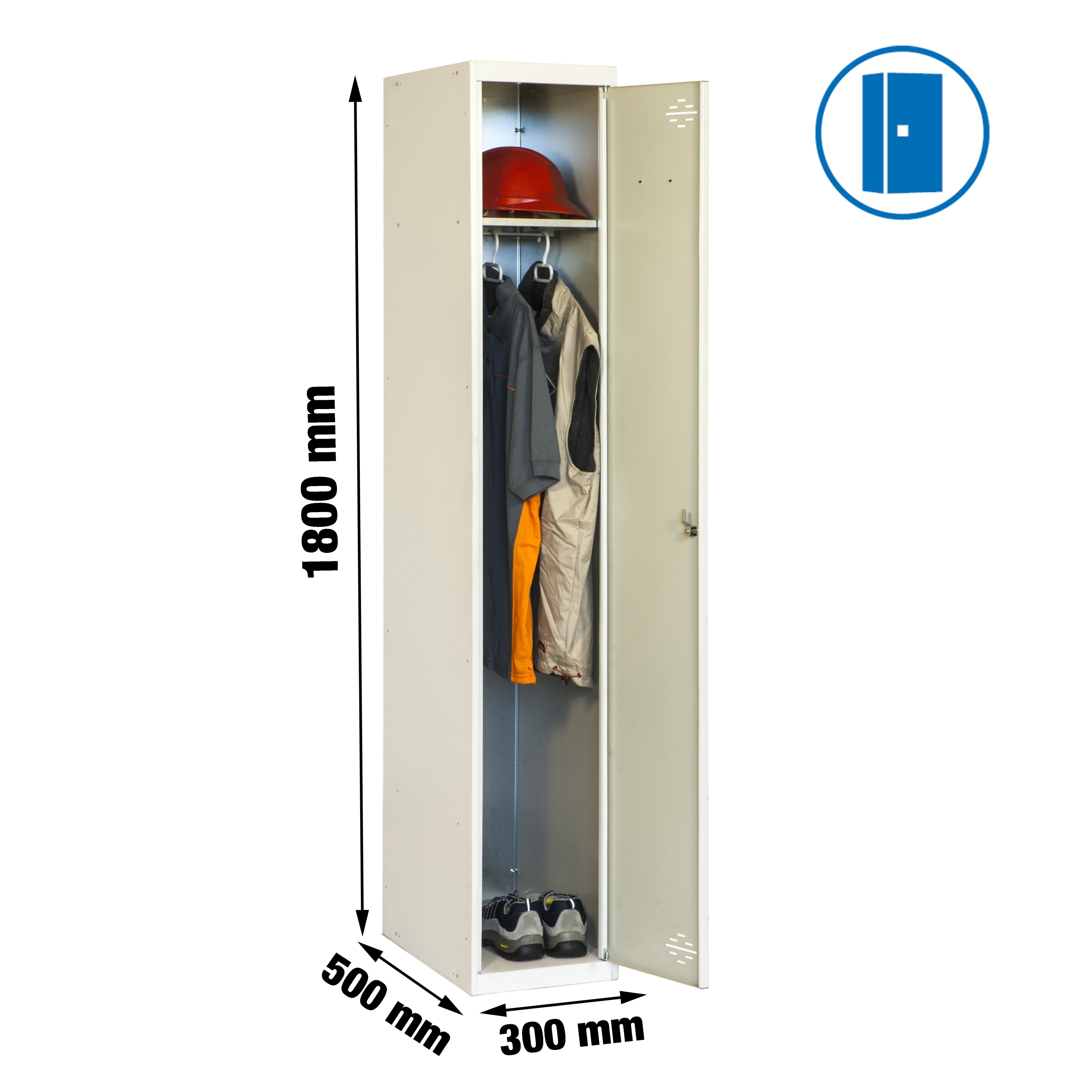 Estantería SIMONRACK Simonlocker prof.mon.single 1/1 300 gris