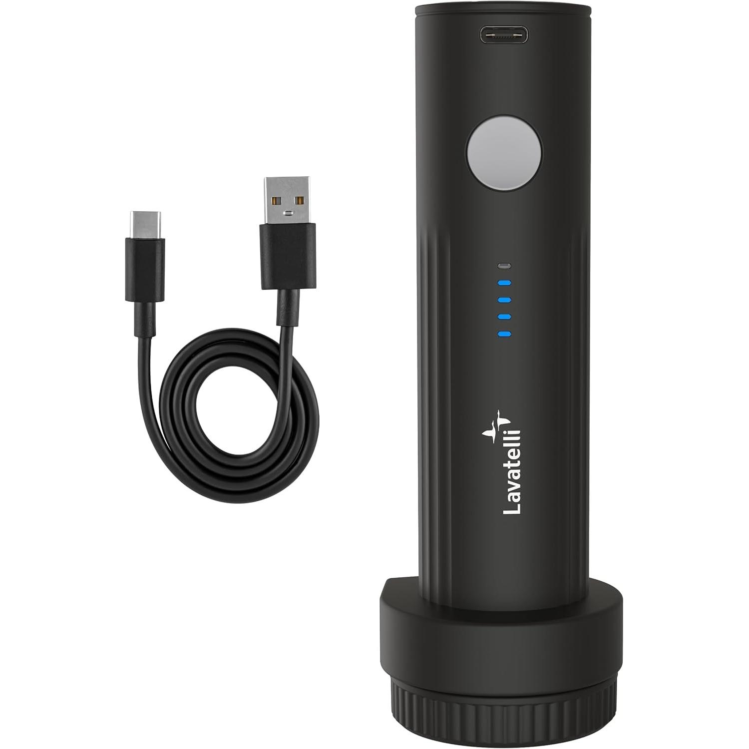 VAC-U-PUMP, Pompa Sottovuoto da Viaggio Wireless, per sacchi, buste, trolley e zaini con sottovuoto, Compatta, Potente e Facile da Usare per il Risparmio di Spazio, ricarica USB C con cavo incluso
