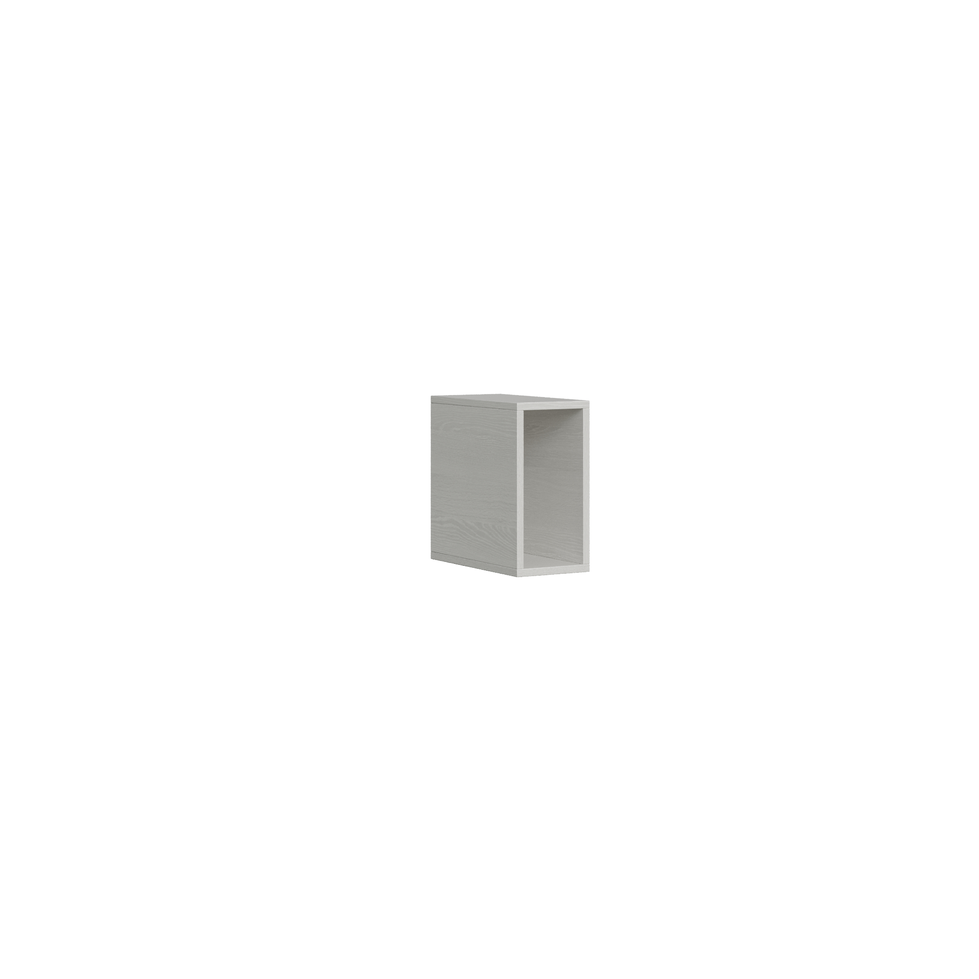 Mueble de pared abierto An.20 Al.40 Pr.39,2 / An.40 Al.20 Pr.39,2 Fresno blanco - Itamoby