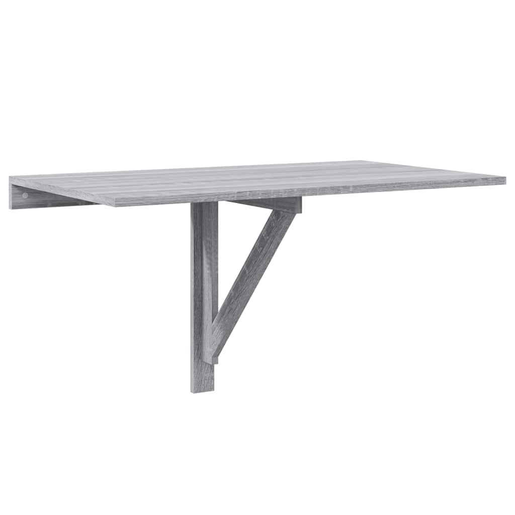 vidaXL Mesa de pared plegable contrachapada brillo 100x60x56 cm en color Blanco brillante/Gris sonoma/Negro y más | estructura resistente ideal para salón dormitorio o estudio