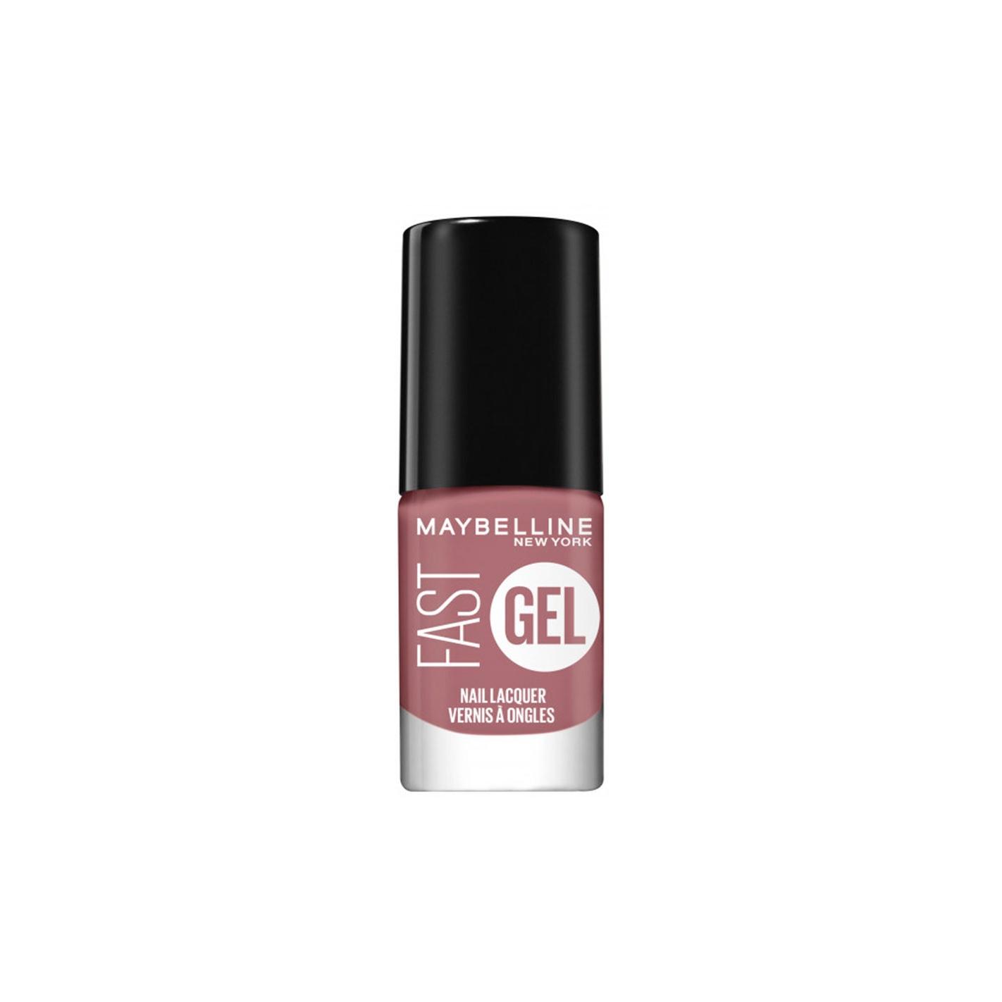 Maybelline New York Fast Gel Nail Lacquer #04-bit of Blush, Esmalte de Uñas Efecto Gel, Secado Rápido, 10 Ml