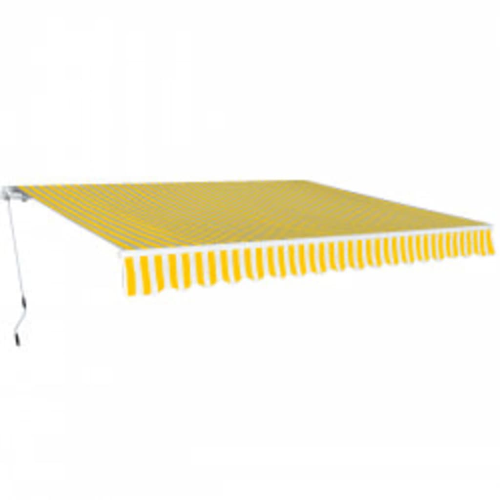 vidaXL Toldo Plegable de Operación Manual 600cm Multicolor Cortina Balcón