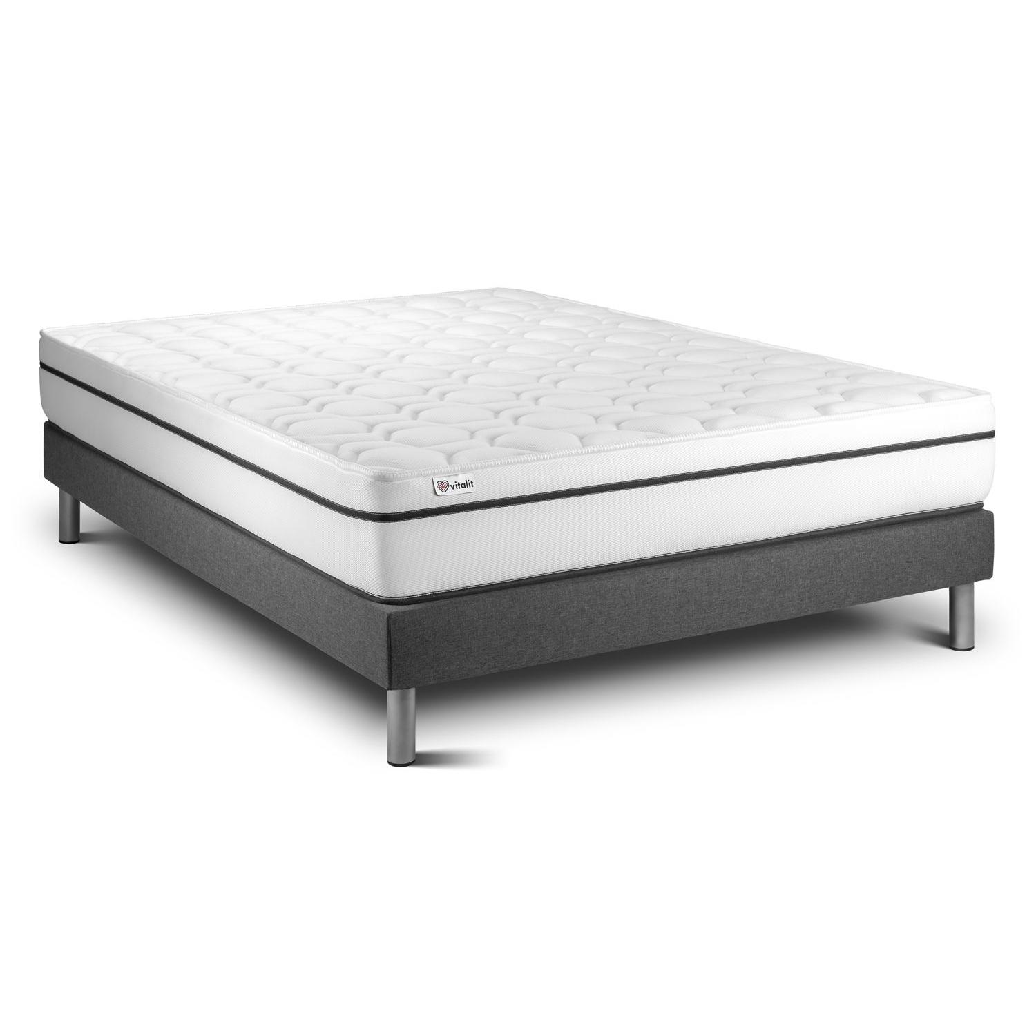 Conjunto VITAL SPA 200 x 200 cm somier Kit gris