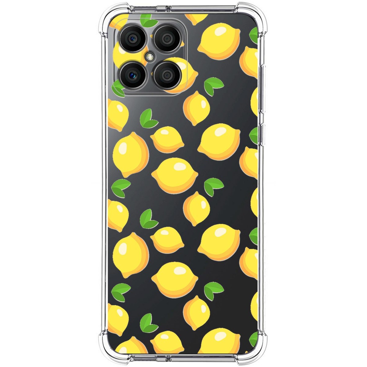 Funda Silicona Antigolpes para Huawei Honor X8 diseño Limones Dibujos