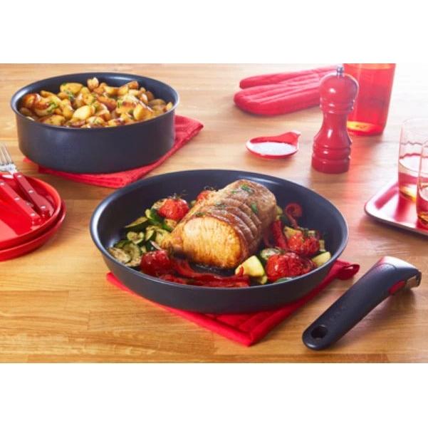 Tefal - Sartén Ingenio Unlimited L7630343 de aluminio 22 cm para todo tipo de cocinas, negro, ideal para saltear y dorar