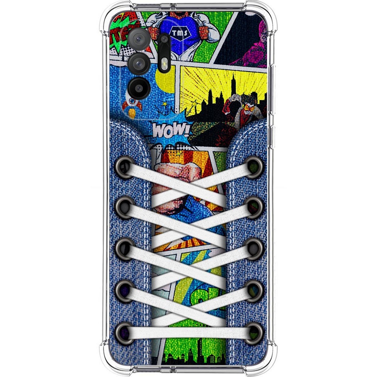 Tumundosmartphone Funda Silicona Antigolpes para Oppo A94 5G diseño Zapatillas 14 Dibujos