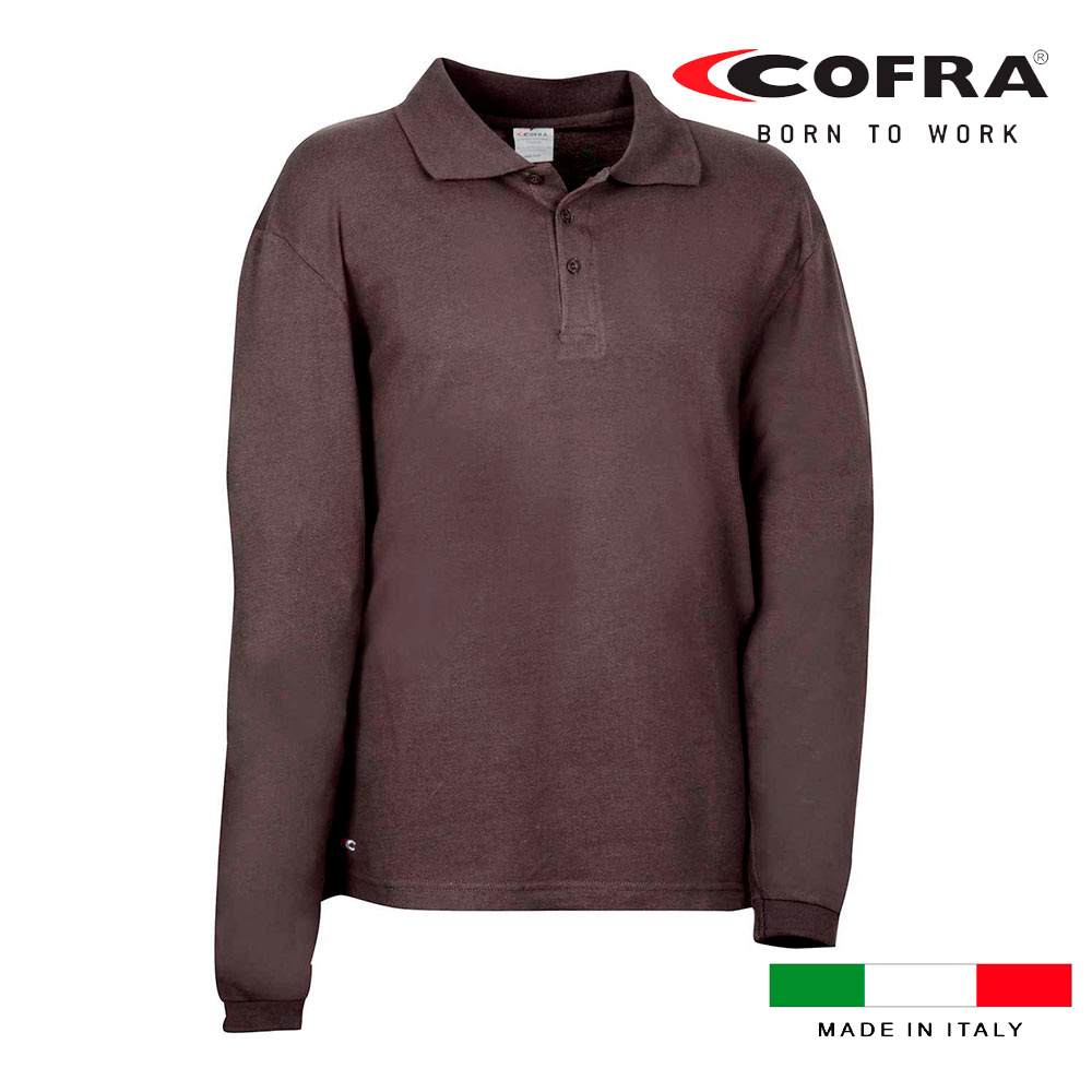 COFRA Polo Wimbledon Antracita Talla L 100% Algodón Piquet