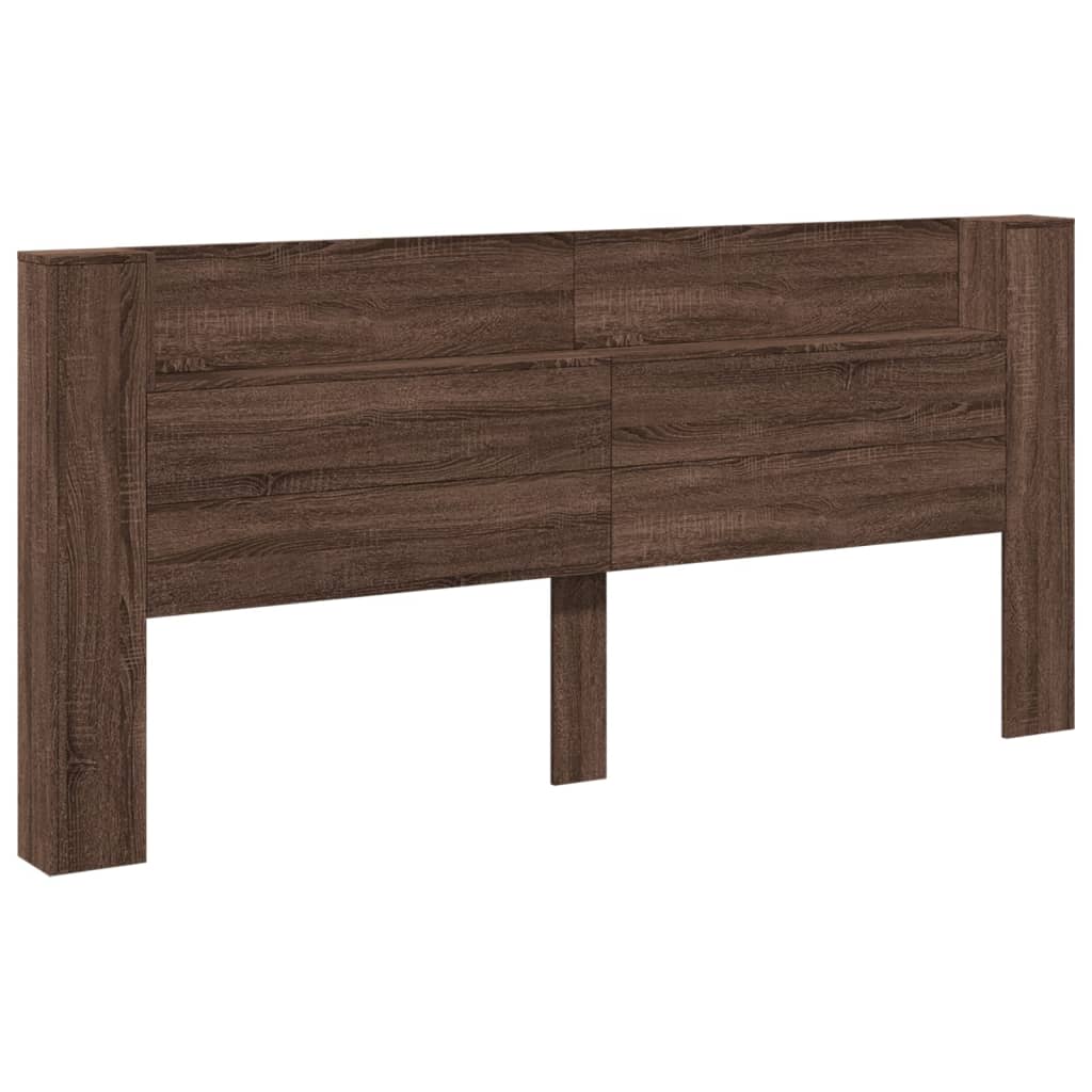 vidaXL Cabecero de cama con luz LED 220x16,5x103,5 cm