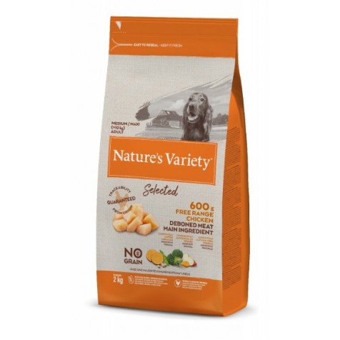 Nature`s Variety Selected Grain Free Pollo Medium/Maxi Adult 12 Kg