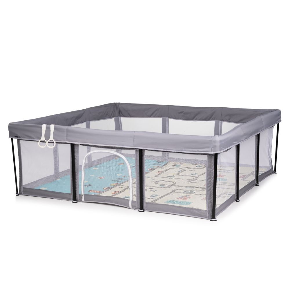 CHIPOLINO Parque Infantil Plegable EASY 180x180 cm para Bebés de 1 a 5 Años con Malla Transpirable y Puerta de Cremallera