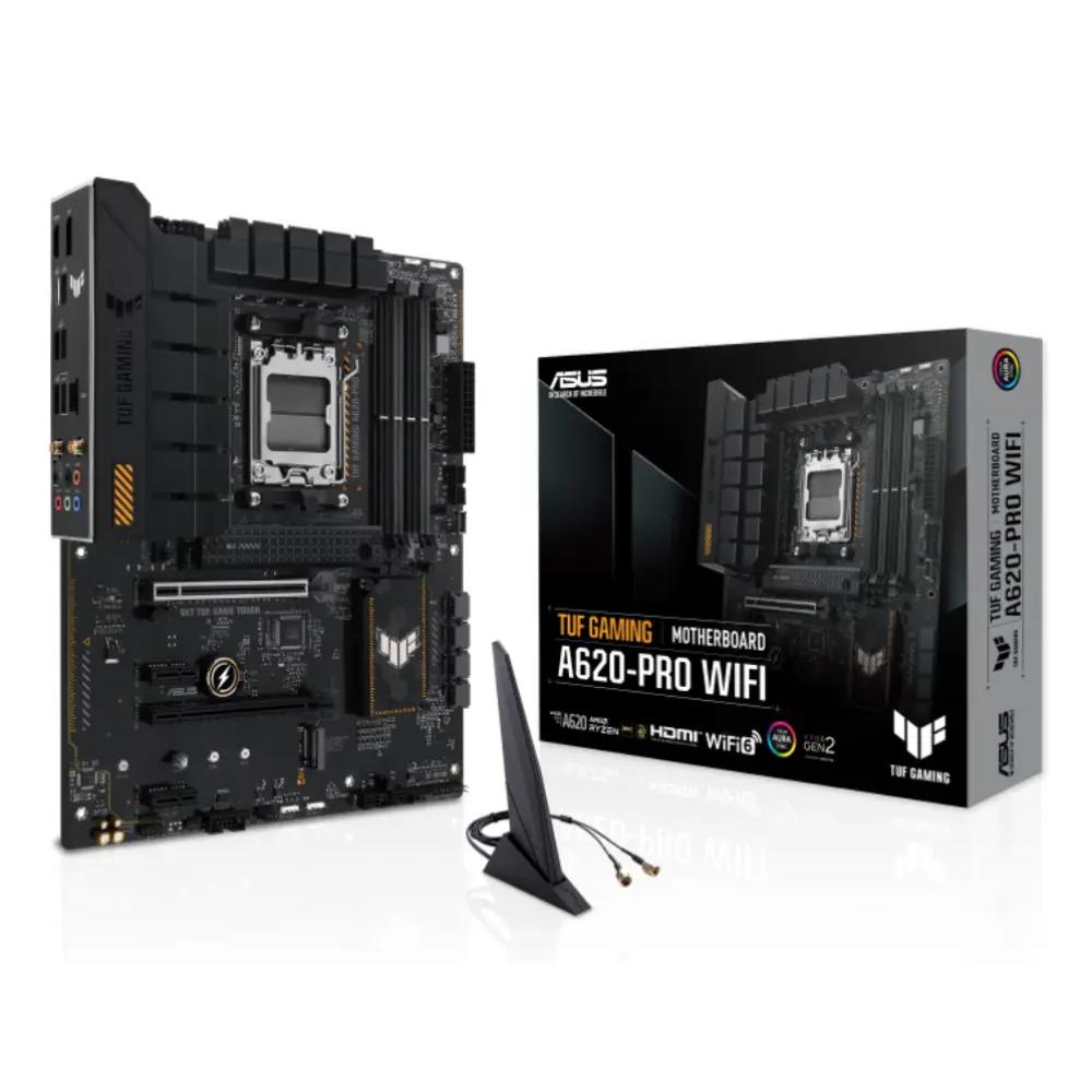 Placa Base ASUS TUF GAMING A620-PRO WIFI AMD A620 Socket AM5 DDR5 ATX WiFi 6 2.5GbE PCIe 4.0 RGB