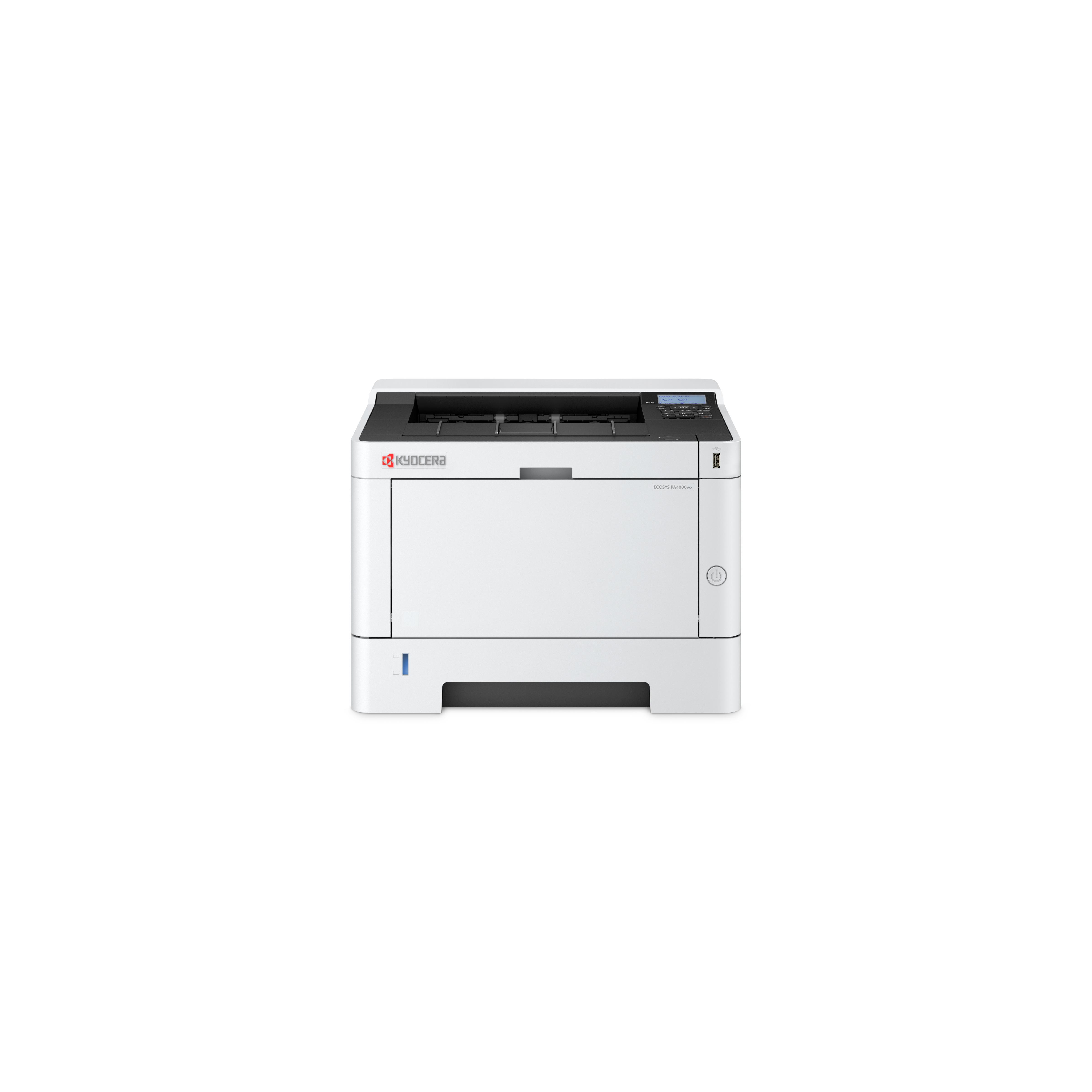 Kyocera Ecosys PA4000wx - Impresora láser inalámbrica (40 ppm, Wi-Fi, 40 ppm), Color Blanco y Negro