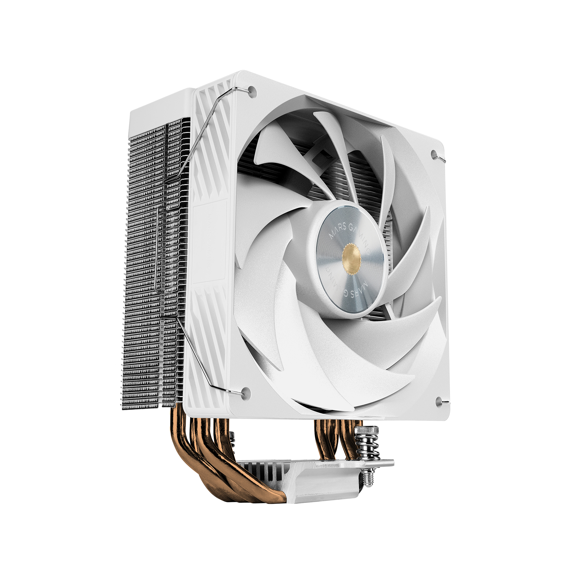 Mars Gaming MCPU-X4, Disipador CPU 230W TDP, 4x Heatpipes HCT Nueva Generación, Ventilador PWM SI Extreme-Silence 120mm, Núcleo de Cobre Hiperbalanceado, Compatibilidad Universal Intel y AMD, Negro o Blanco