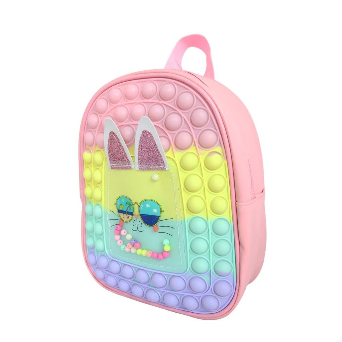 Ogi Mogi Toys Mochila Infantil Bunny de Silicona Impermeable Multicolor Diseño Conejo