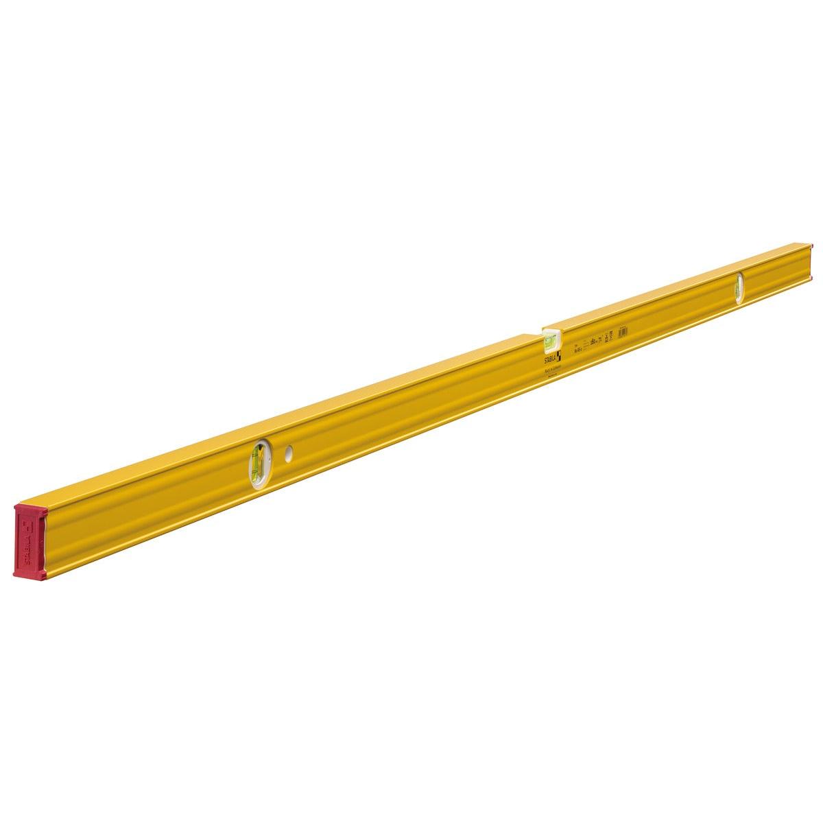 Stabila 191757 - Nivel de burbuja de 180 cm con dos fiolas verticales Serie 80AS-2