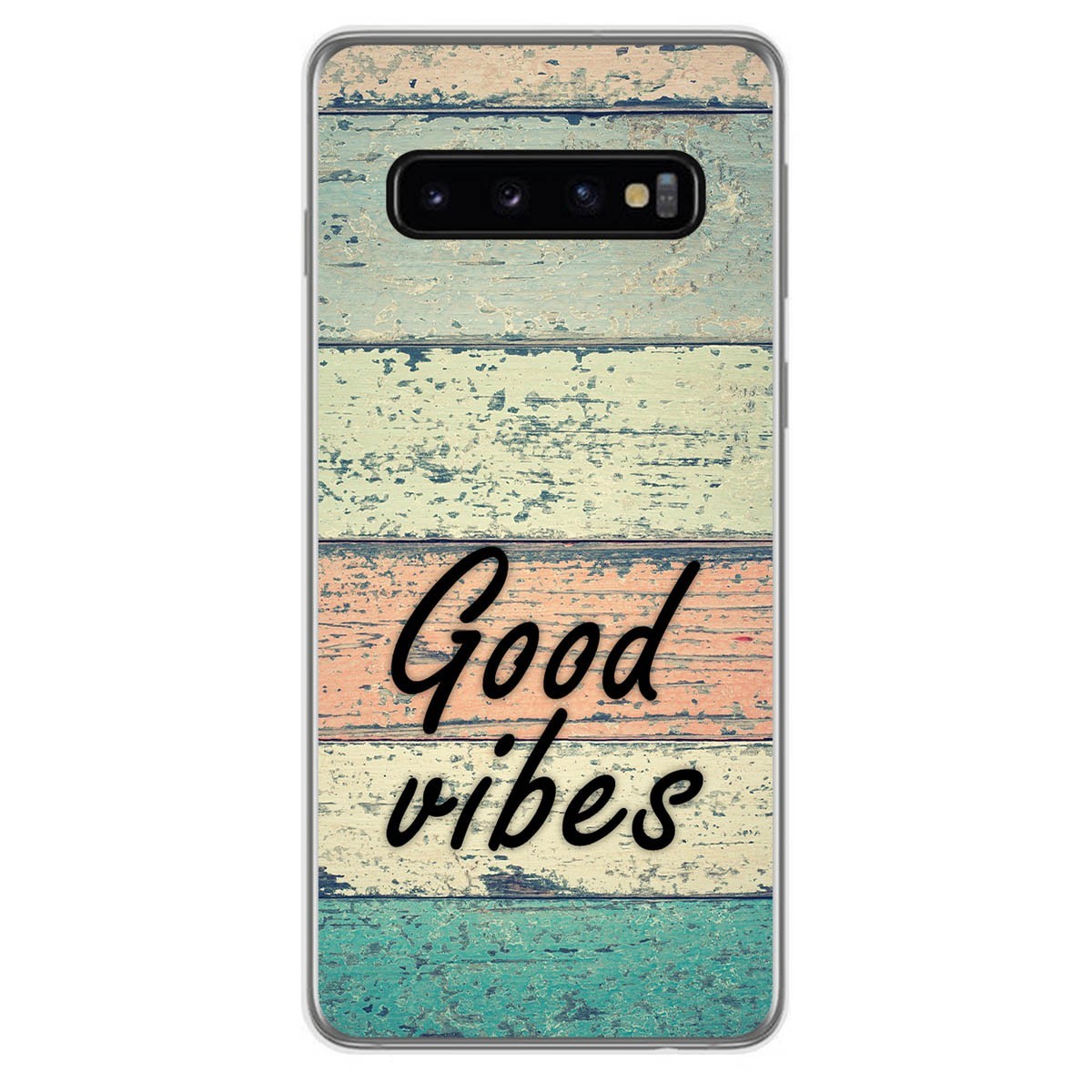 Tumundosmartphone Funda Gel Tpu para Samsung Galaxy S10 diseño Madera 01 Dibujos