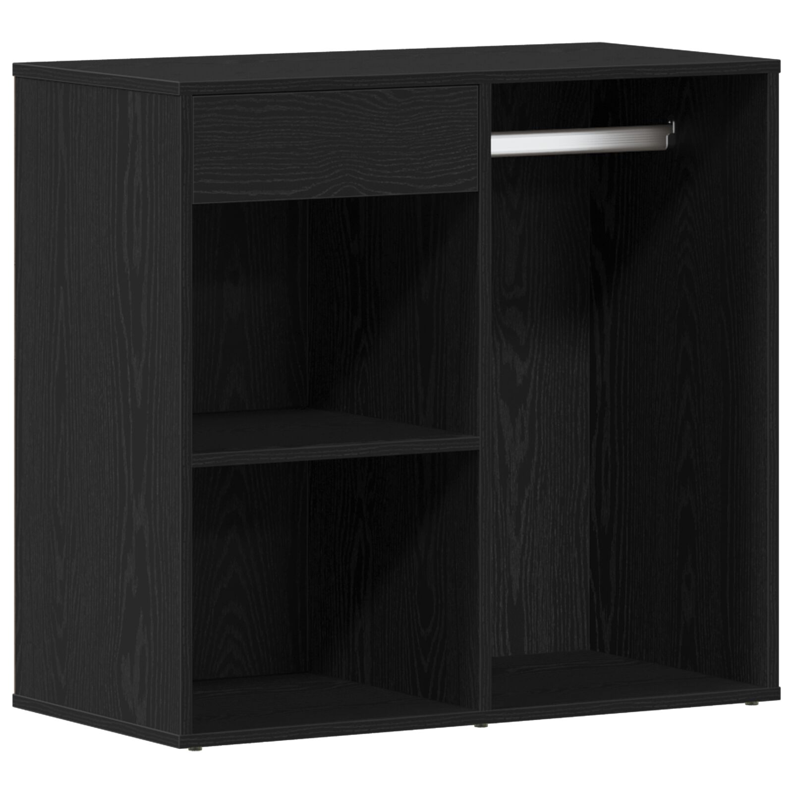 Gabinete Cosmético de Roble Negro vidaXL 80x40x75 cm Hecho de Madera Elaborada