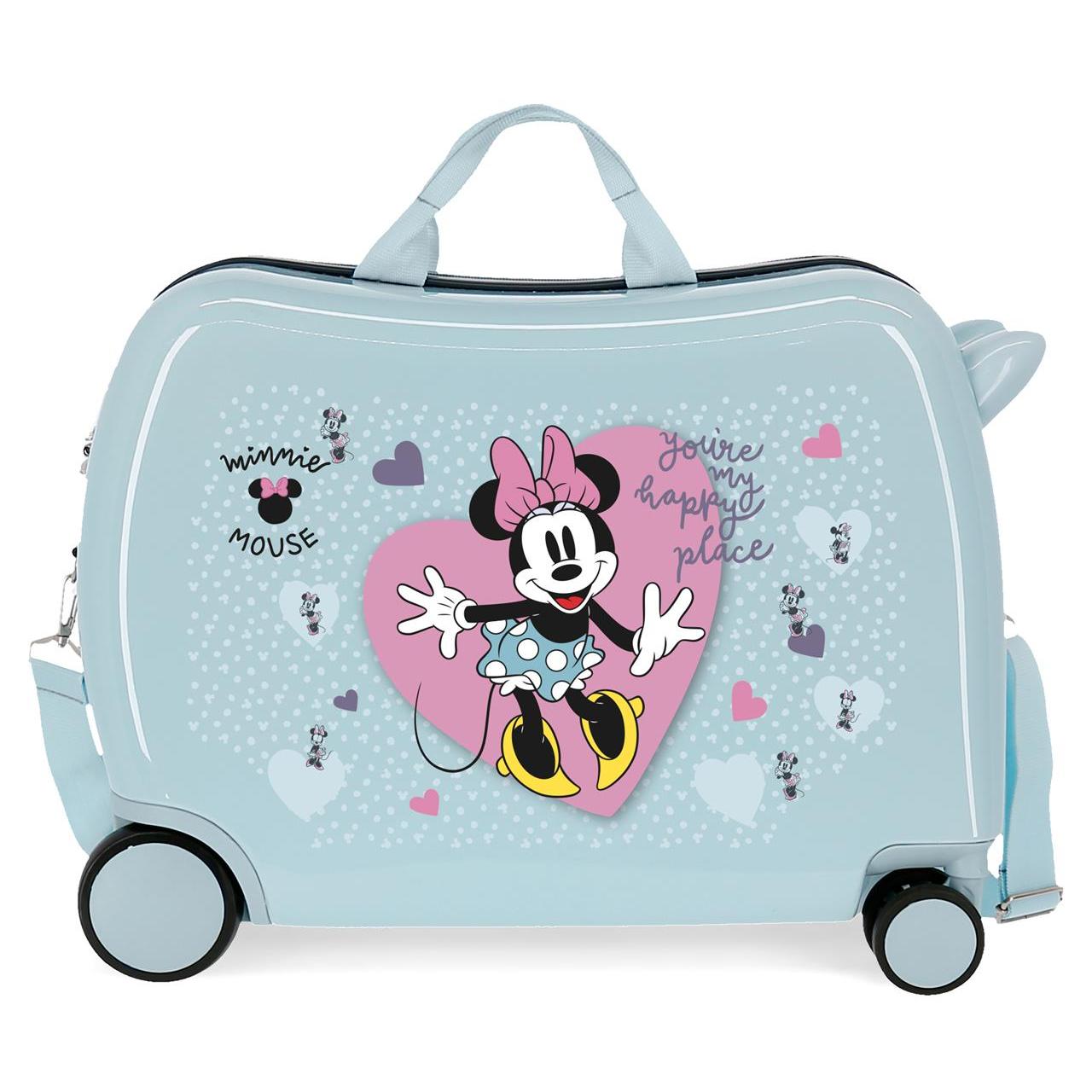 Disney Minnie Maleta Correpasillos ABS Rígida Minnie My Happy Place Azul