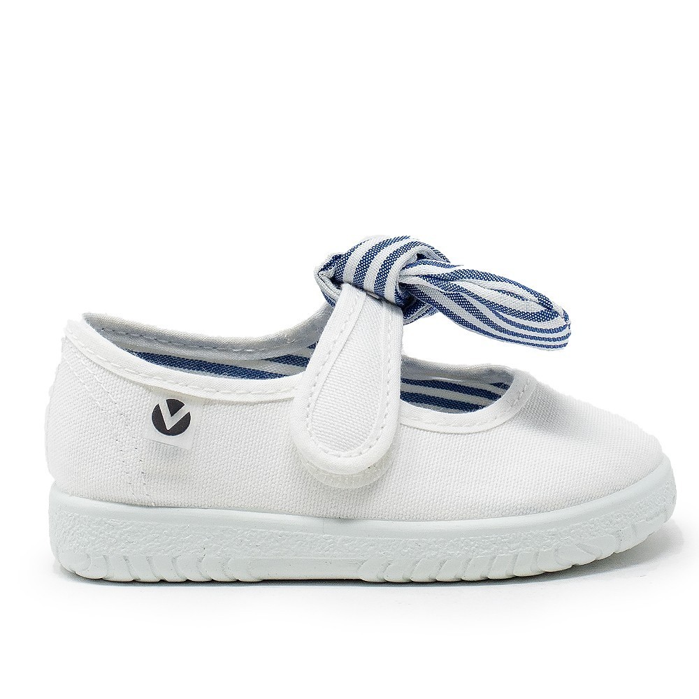 VICTORIA 105110 Zapatillas de lona ni?a 3579 XLV MERCEDES LAZO BLANCA