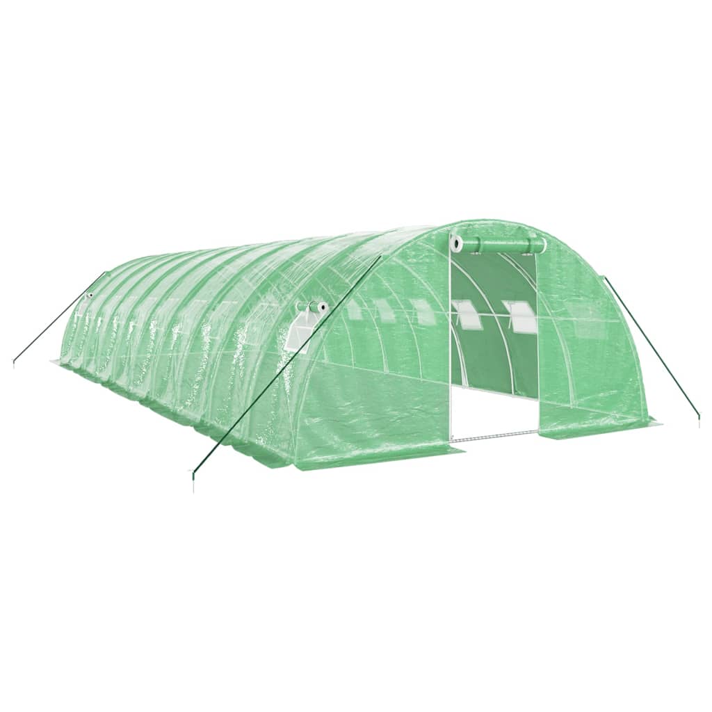 vidaXL Invernadero con estructura de acero verde Multitalles