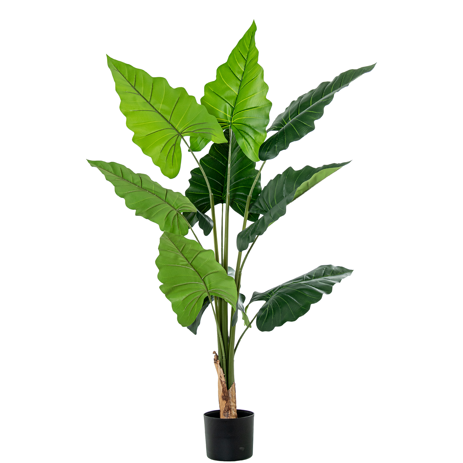 Planta artificial alocasia 150cm 9 hojas 150 cm.