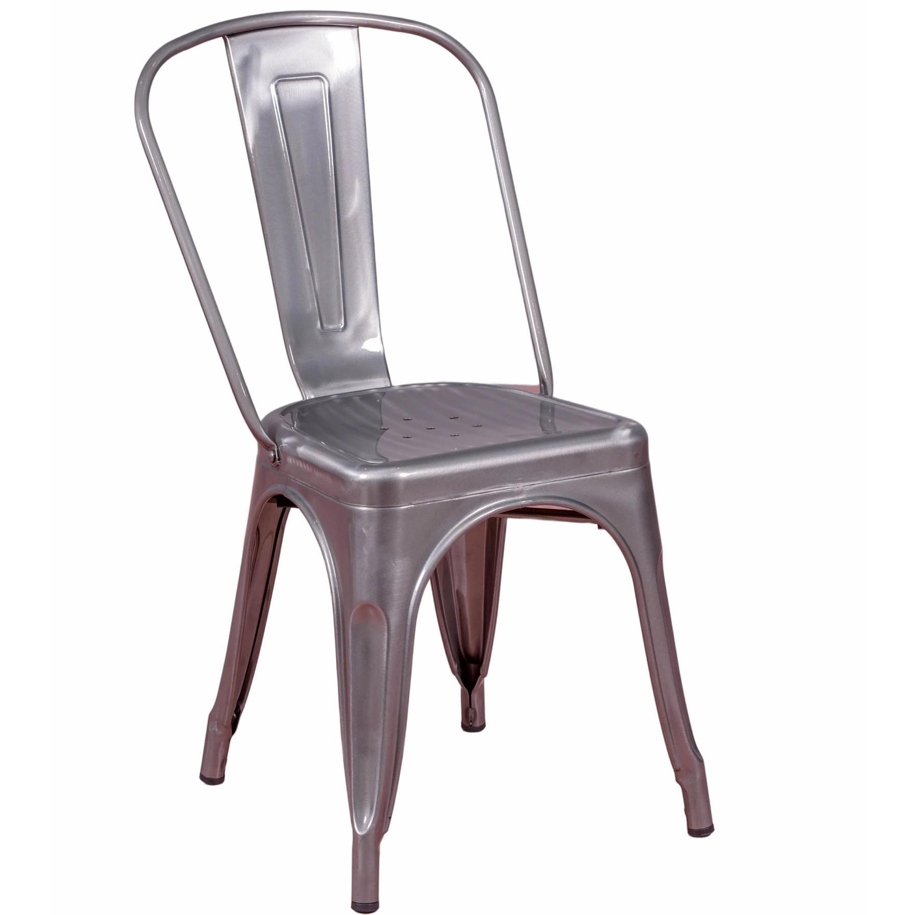 Nest Dream - Silla industrial en acero metalizado - Bistro