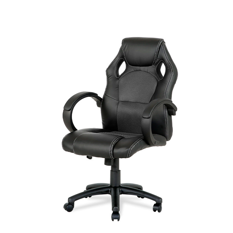 FURNITURE STYLE FS7801MNG OLIMPIA Silla Gaming Imitación Piel-Textil Color Negro - ref: FS7801MNG