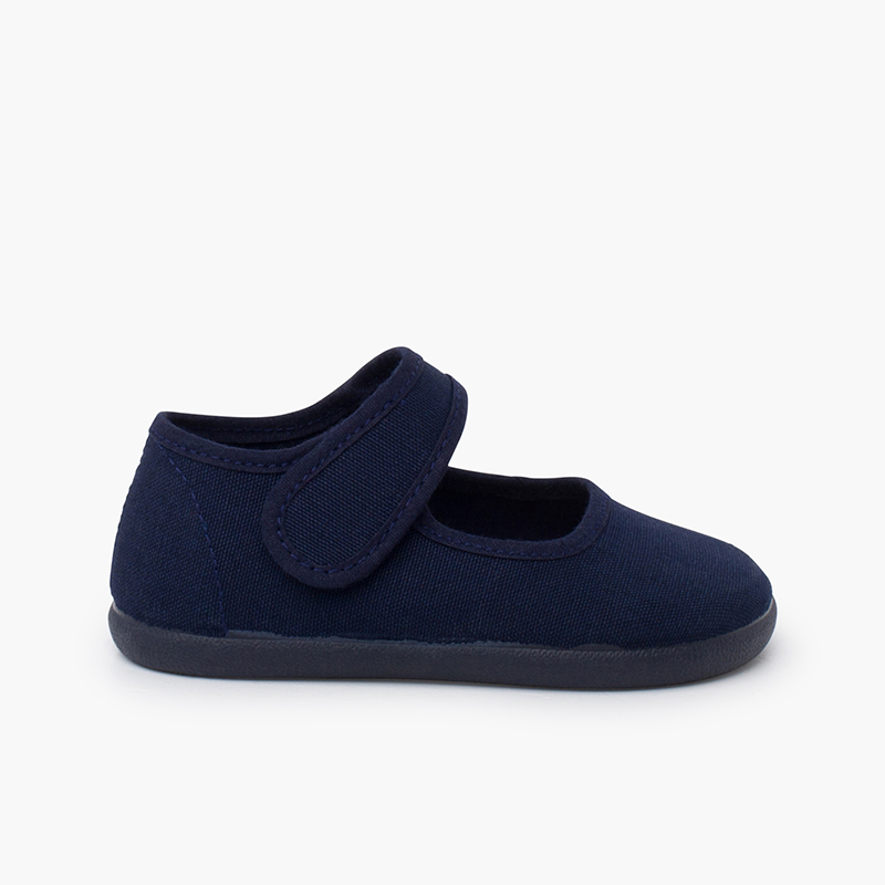 Pisamonas Merceditas barefoot lona cierre ancho