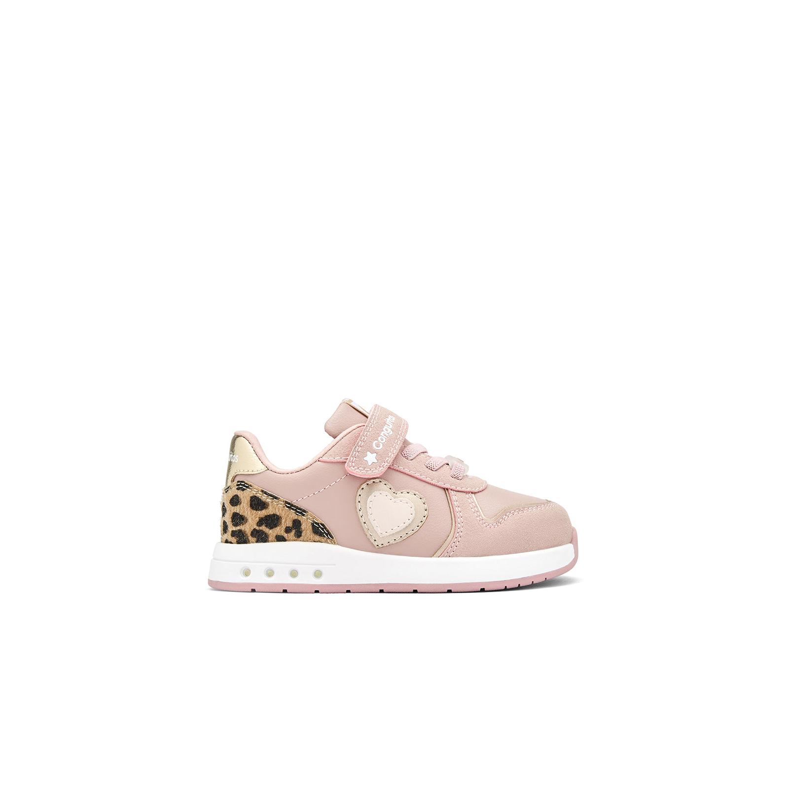 Conguitos - Zapatillas De Luces De Niña Barefoot Con Corazón para Niña