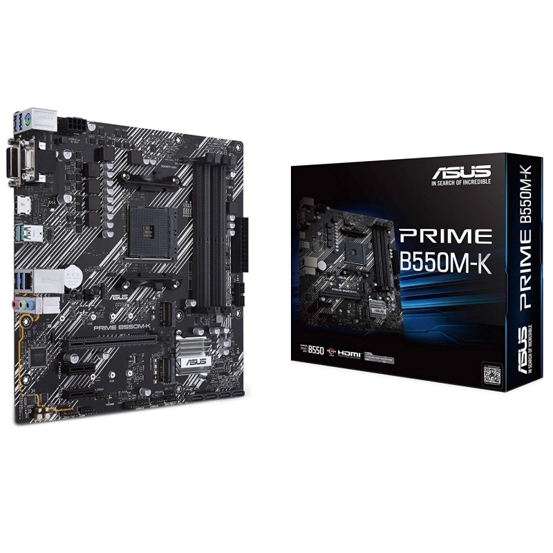 Asus ASUS Prime B550M-K Placa Base Matx AMD Ryzen con Dual M.2 y Pcie 4.0