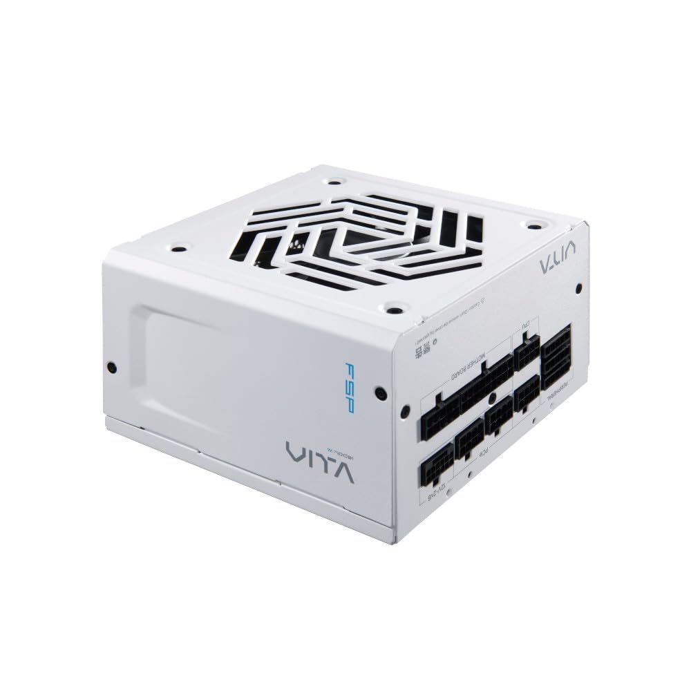 FSP VITA-1000GM PPA10A4013 PC-/Server-Netzteil ? 1000W ? ATX 3.1 ? 80 Plus Gold ? vollmodular ? 12V-2x6 ? wei?e Ausf?hrung