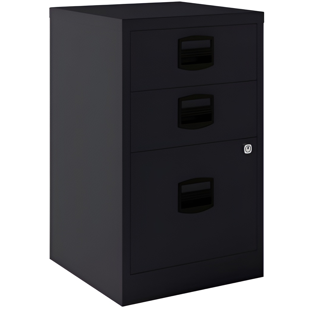 Bisley archivador metalico 2 cajones personales + 1 cajón archivo a4 fondo 40cm antracita