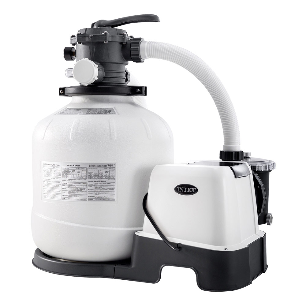 Sistema combinado INTEX depuradora arena y clorador salino eco 7 g/h - 32000 l, Sistema combinado depuradora arena y clorador salino ECO 11 g - 56.800 l INTEX - Clorador salino Intex, Combo Intex