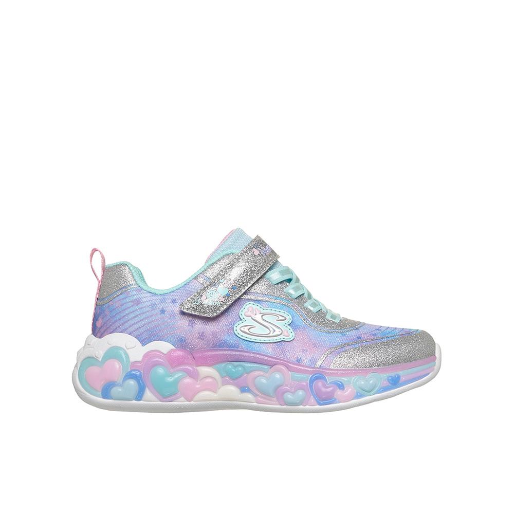 Zapatillas con Luces Skechers Niña S-Lights Eternal Heart Lights Multicolor