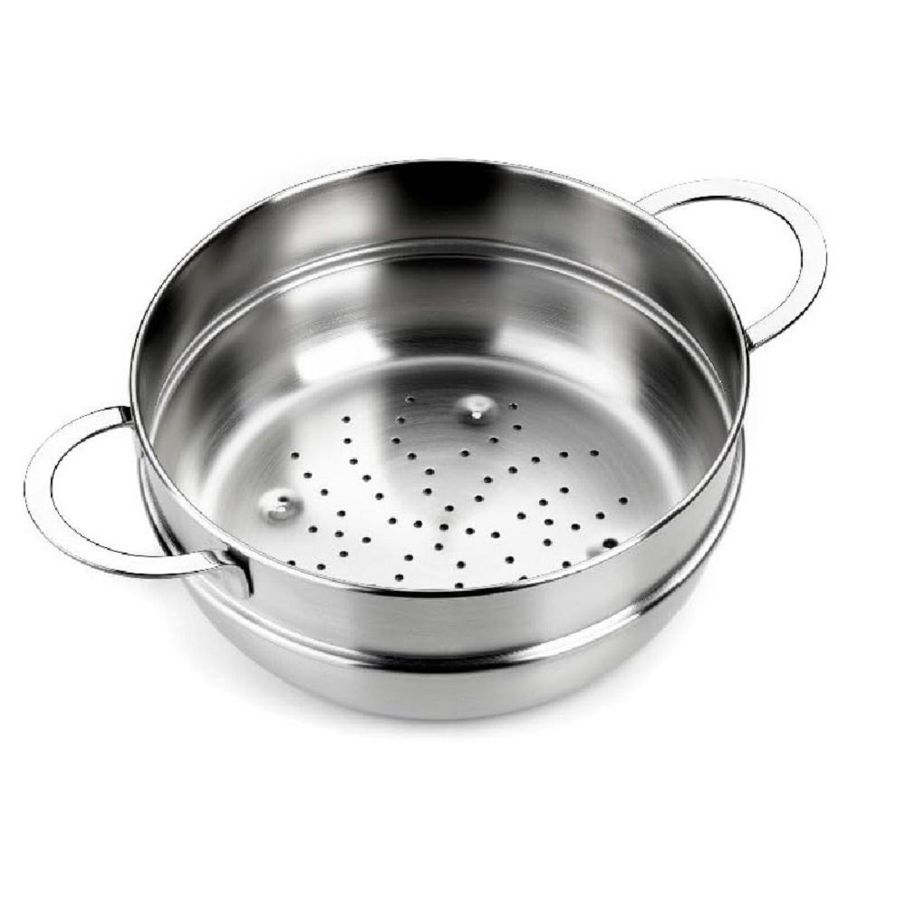 Bra - Escurridera Ancora, De 20 a 24 cm, Apto Inducción, Acabado Pulido Satinado, Diseño Moderno, Profesional