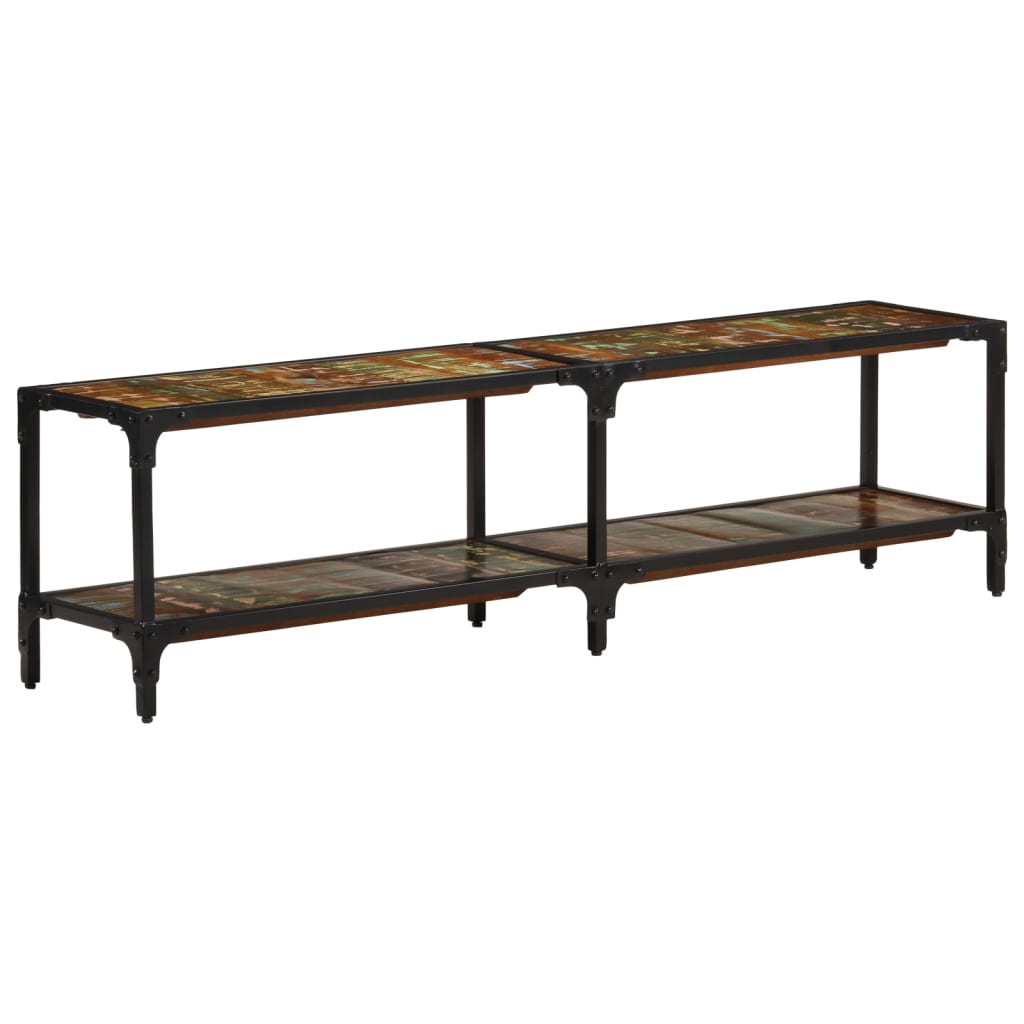 vidaXL Mueble de TV madera maciza reciclada 150x30x41 cm