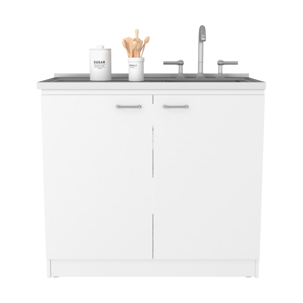 Mueble Auxiliar Cocina Alto Atenas 140.5 CM A X 45 CM An X 40 CM P. Duna /  Blanco