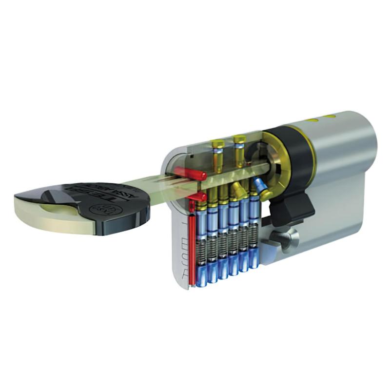 Cilindro tesa seguridad tx85 /70/ latonado
