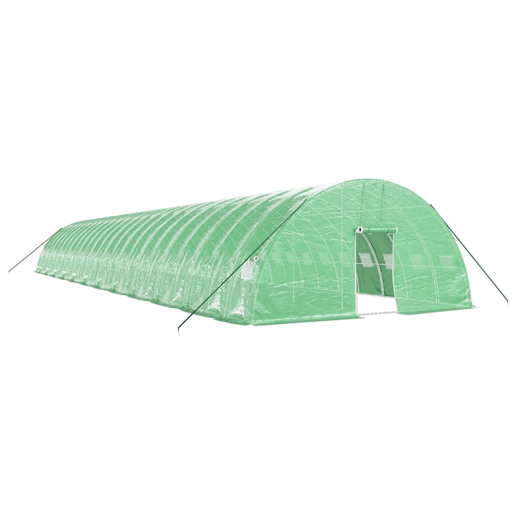vidaXL Invernadero con estructura de acero verde Multitalles