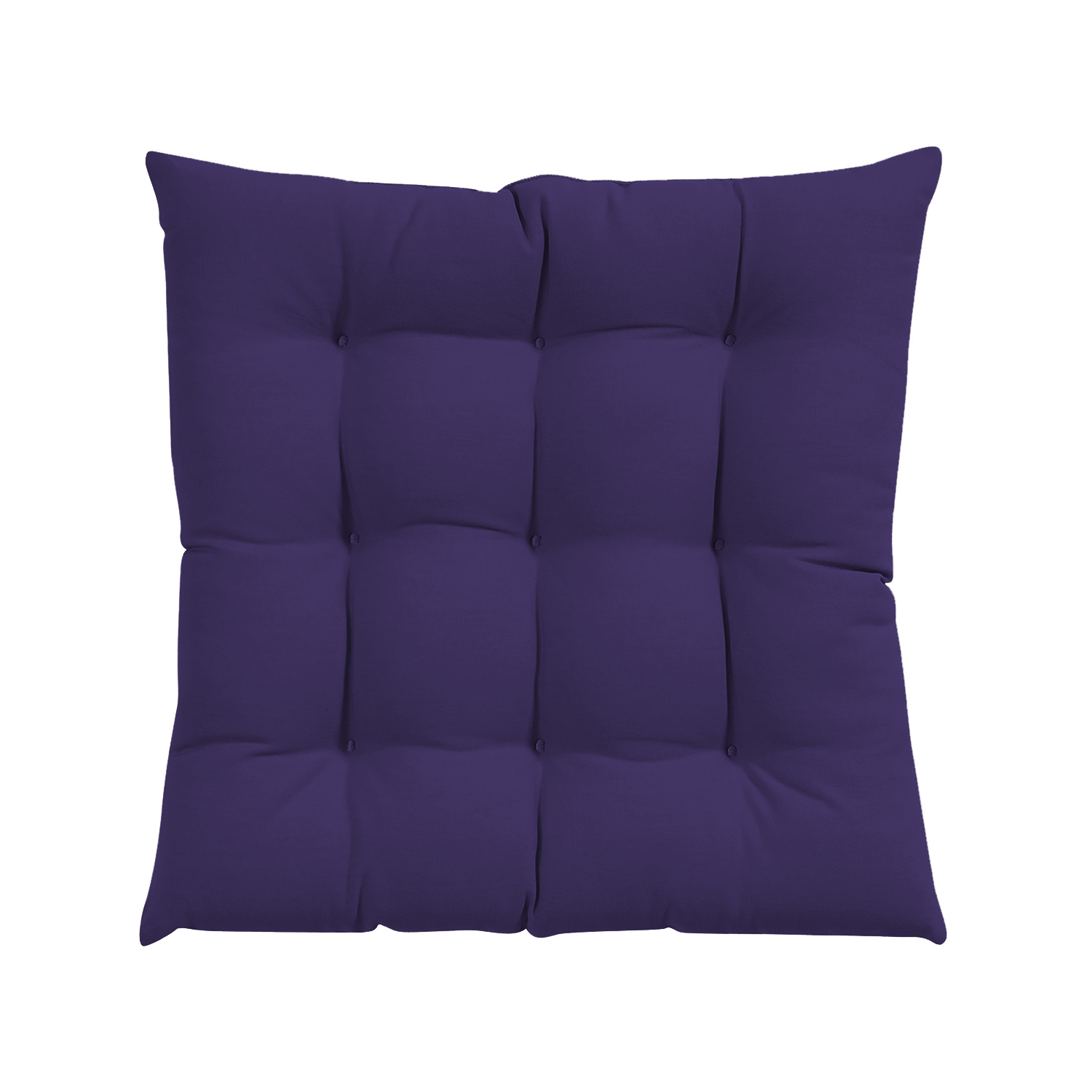 GREATOYAR Juego de 2 Cojines para Silla y Asiento, Decoración de Asiento de Jardín Casa Terraza, Cojín Decorativo con Correas de Sujeción, 9 Pespuntes, Fabricado en España, 38x38x3.5cm, Rojo/Azul/Marrón/Crema/Gris/Morado/Rosa