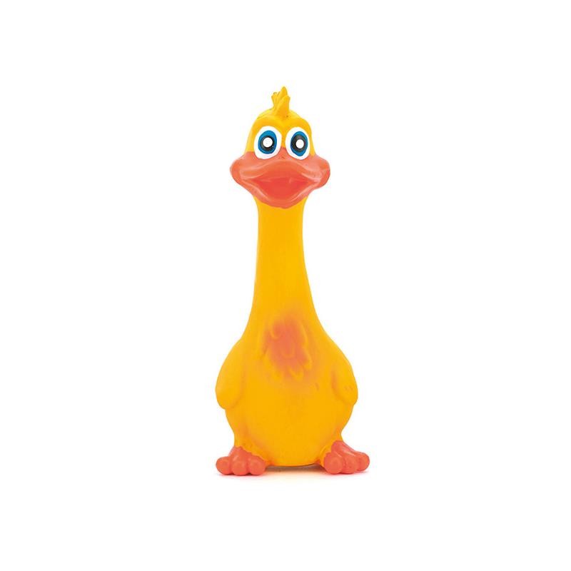 Juguete para Perros Pato de Látex Amarillo Alargado con Sonido Arquivet