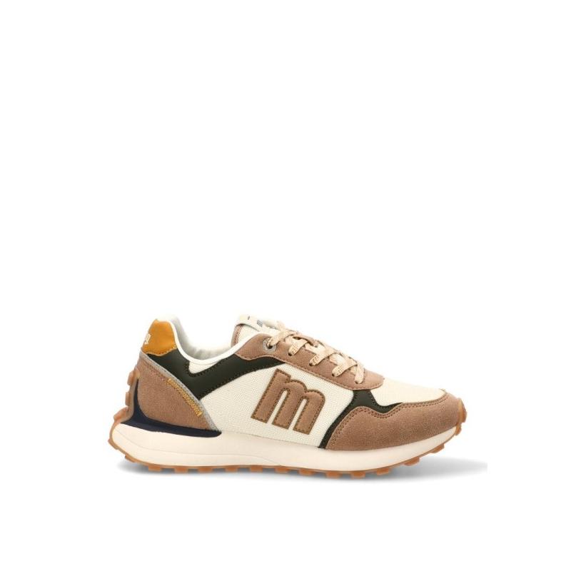 Zapatillas Casual Mustang - Hombre - Suela Plana - Modelo 84841 - Color Beige